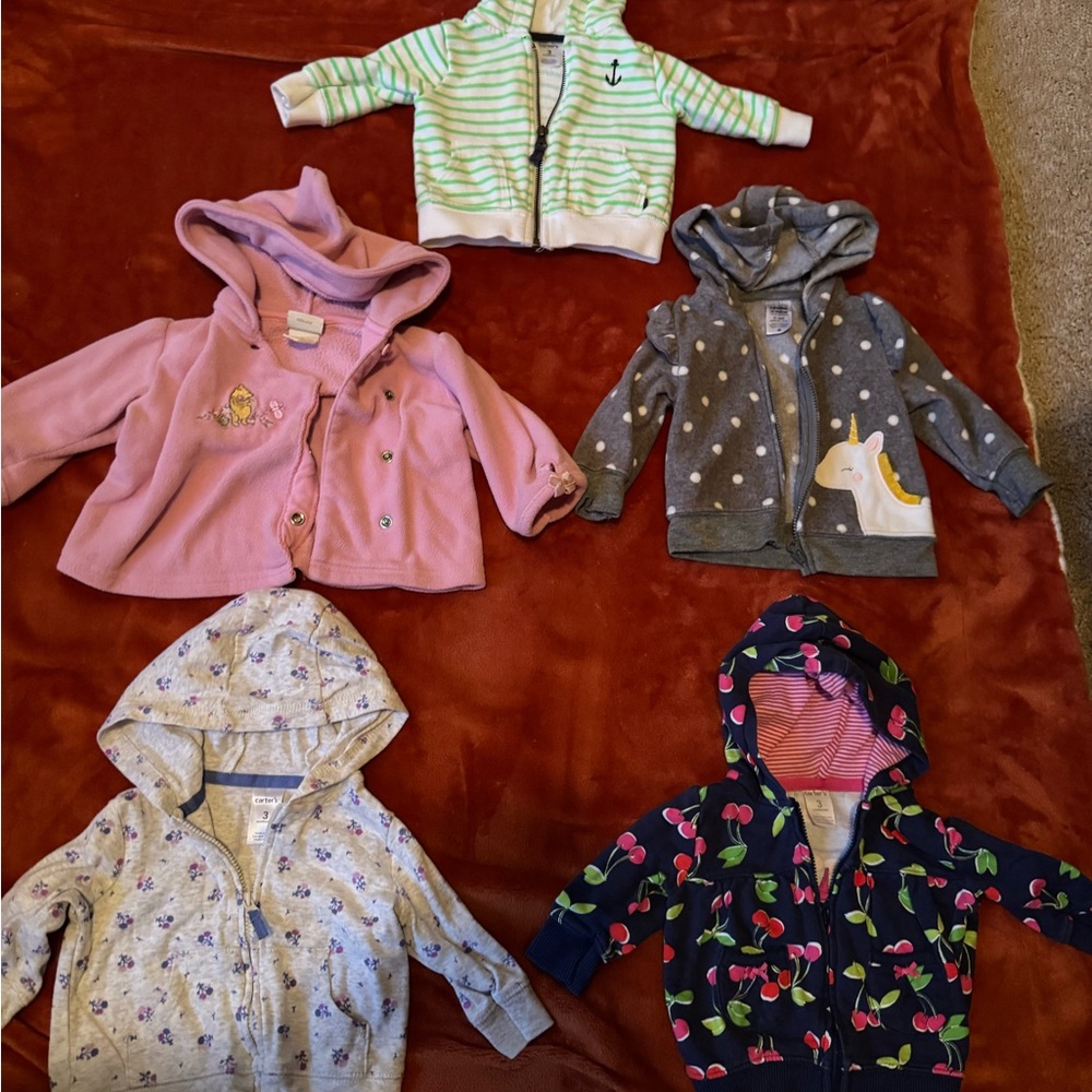 Assorted Baby Hoodies and Jackets